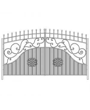 Ворота кованые ВК8