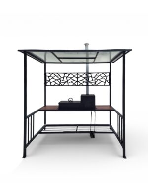 Мангал с навесом и печью "Grill Box"